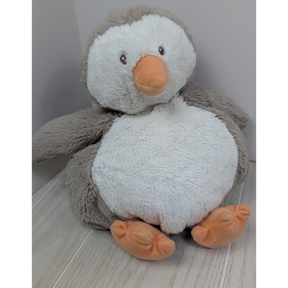 Baby Gund Chub Penguin Plush Gray White 4043895 round Soft Stuffed Animal